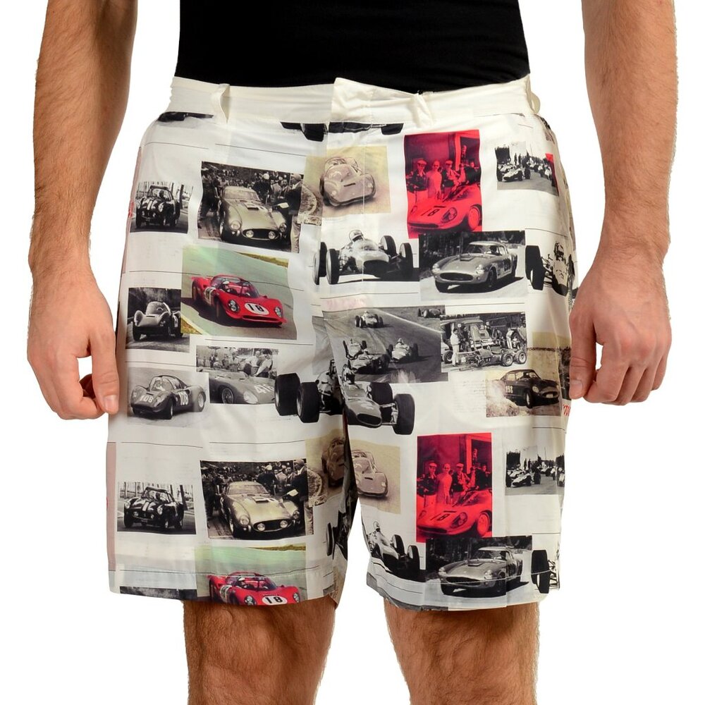 Scuderia Ferrari Men's "Fluid Print" Multi-Color Shorts US S IT 48
